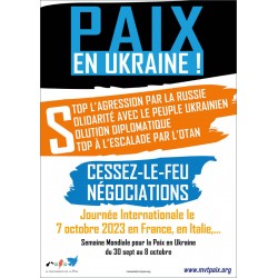 Affiche Paix en Ukraine