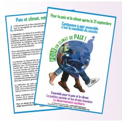 Lot de 100 tracts «Pour un Climat de Paix»