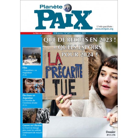 Planète Paix n°687 (décembre 2023)