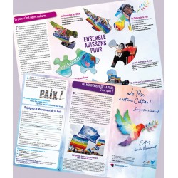 Lot de 50 dépliants «La Paix c’est ma Culture»