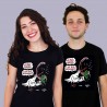 Tee-shirt noir "La Paix, bordel!"