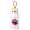 Gourde isotherme blanche & bambou