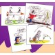 Cartes postales "Pef" (lot de 4)