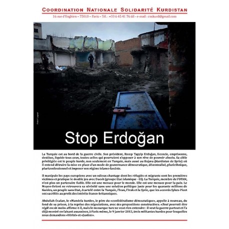 Brochure "4 pages" Stop Erdogan (lot de 20)