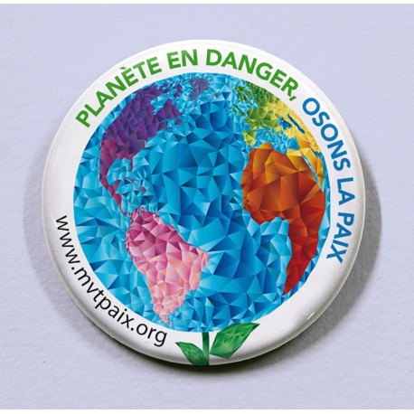 Badge Planète en danger, Osons la paix