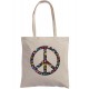 Sac écru "Peace multicolore"