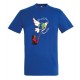 Tee-shirt bleu "Qui veut la paix..."