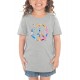 Tee-shirt enfant "Peace en aquarelle fushia"